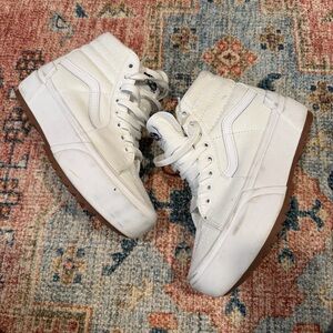 Vans White High-Top Sneakers